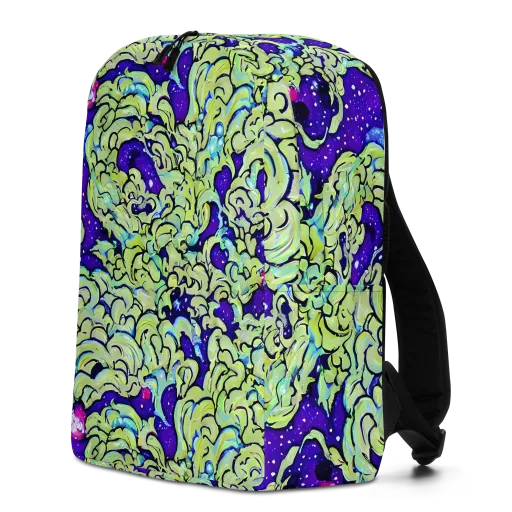 Electric Foliage on a Minimalist Backpack