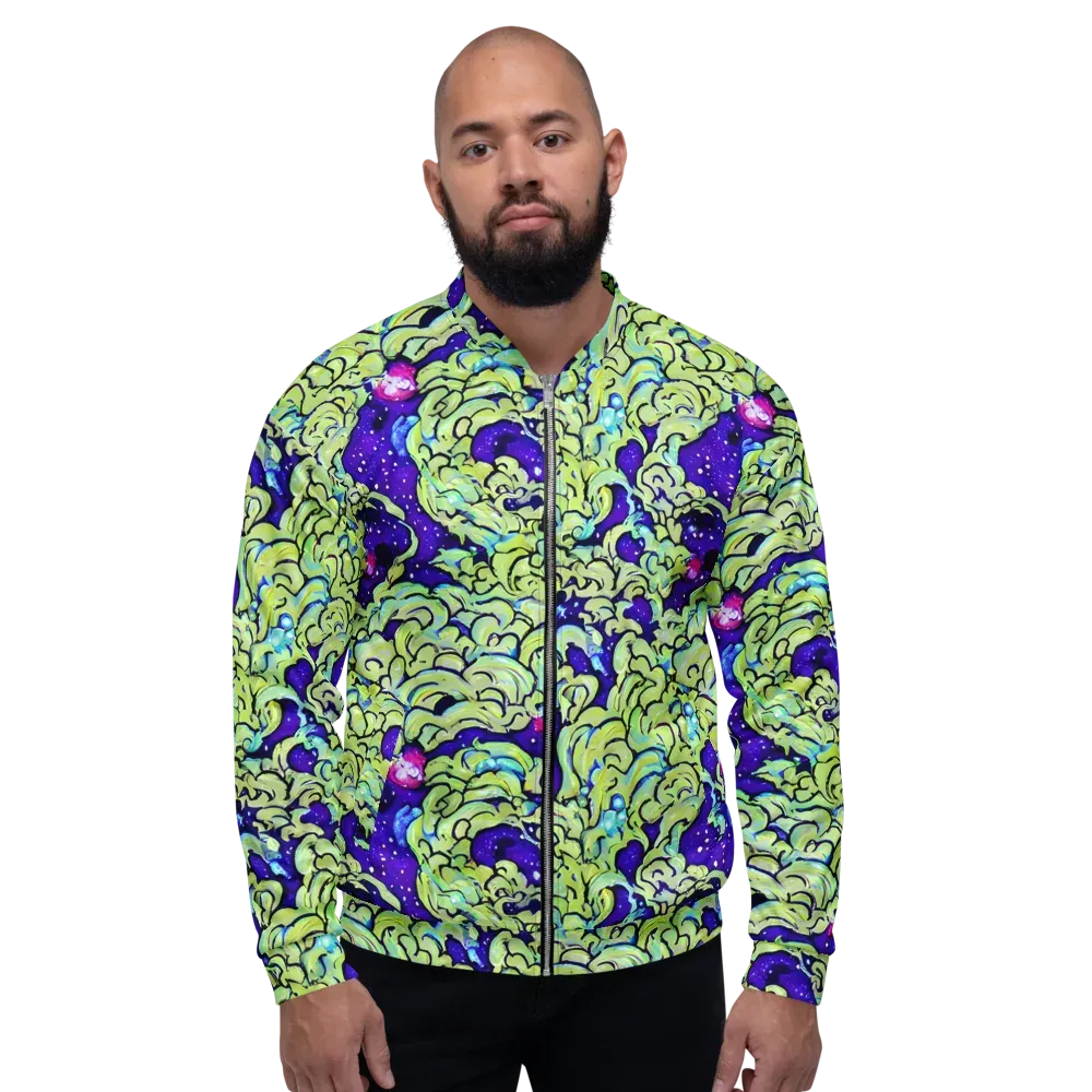 Electric Foliage on Bomber Jacket — Front