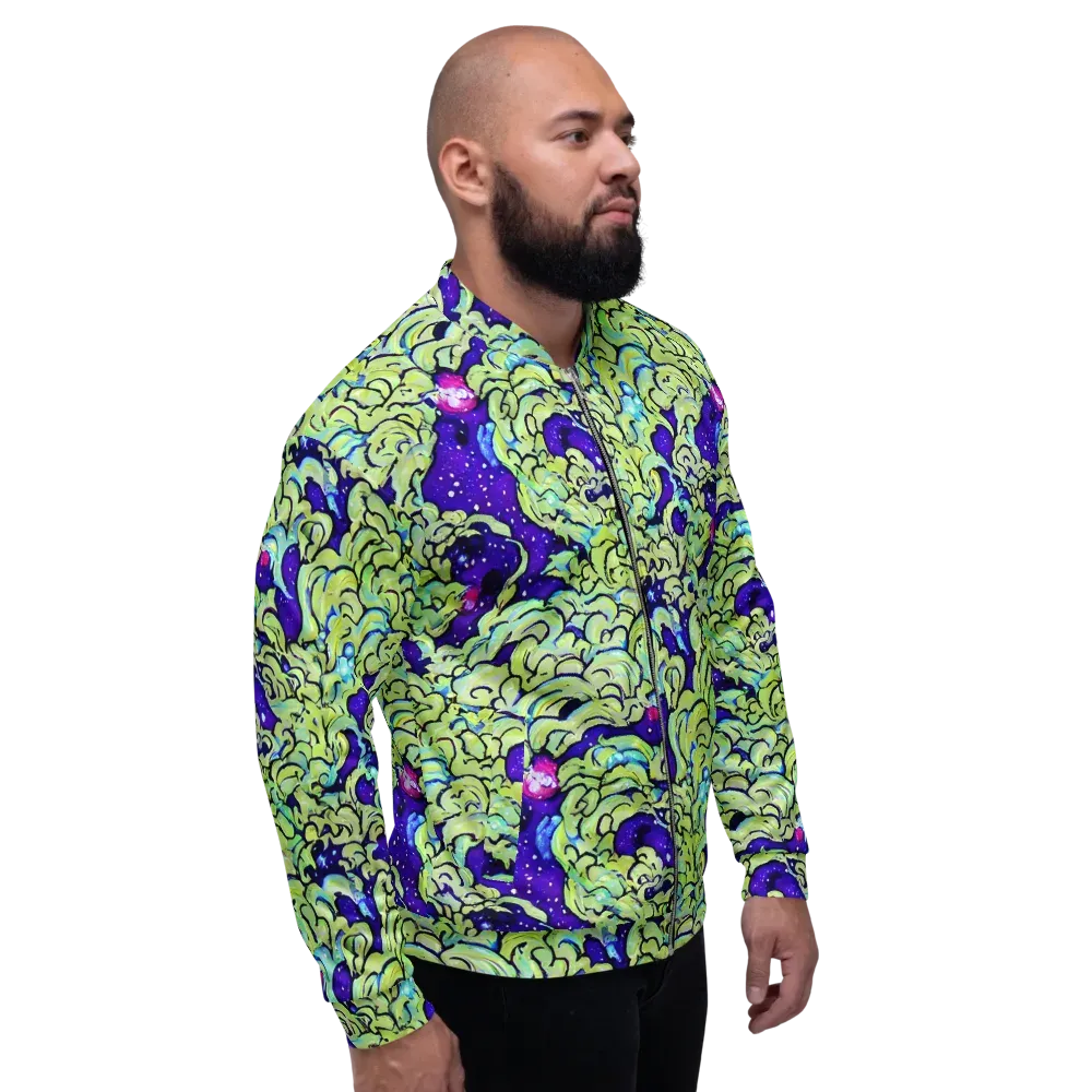 Electric Foliage on Bomber Jacket — Right