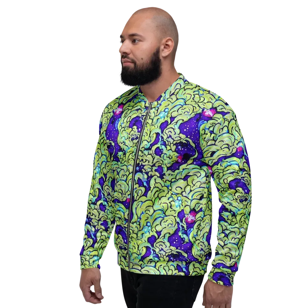 Electric Foliage on Bomber Jacket — Left