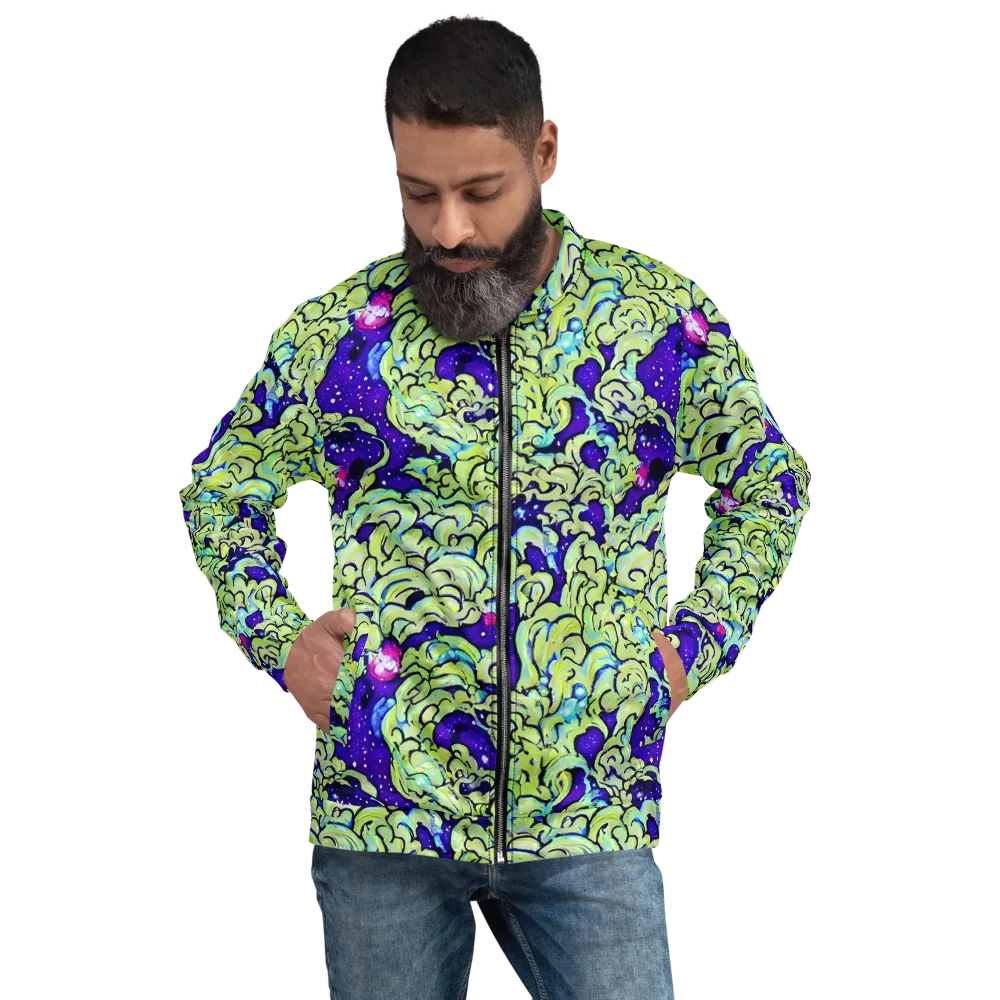Electric Foliage on Bomber Jacket — Front