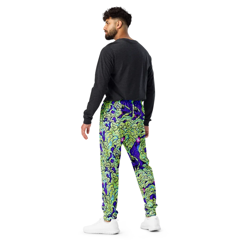 Electric Foliage on Men's Joggers — Back