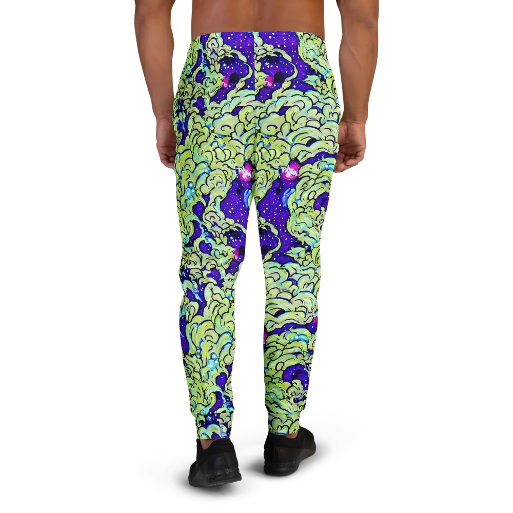 Electric Foliage on Men's Joggers — Back