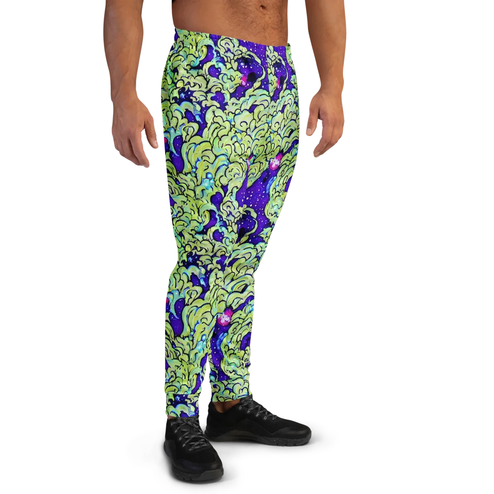 Electric Foliage on Men's Joggers — Right