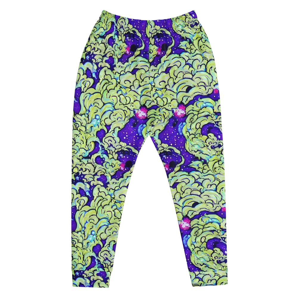 Electric Foliage on Men's Joggers — Front