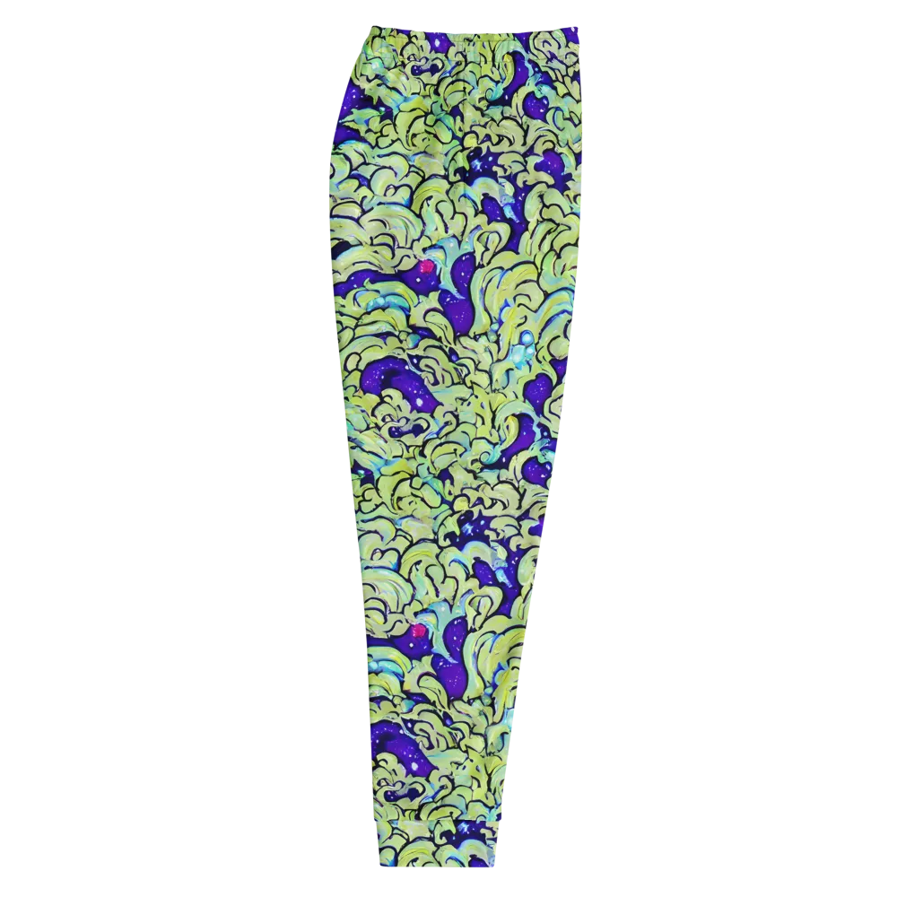 Electric Foliage on Men's Joggers — Right