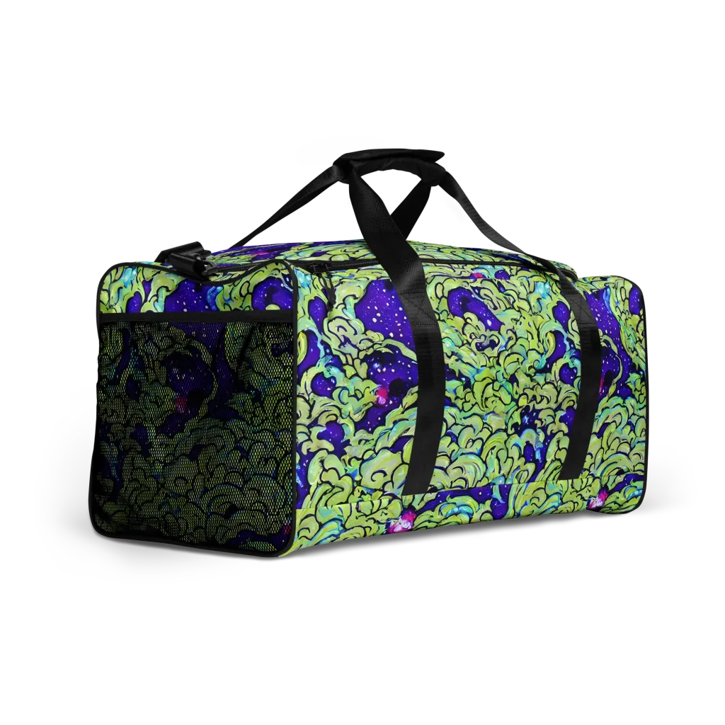 Electric Foliage on Duffle Bag — Right Front