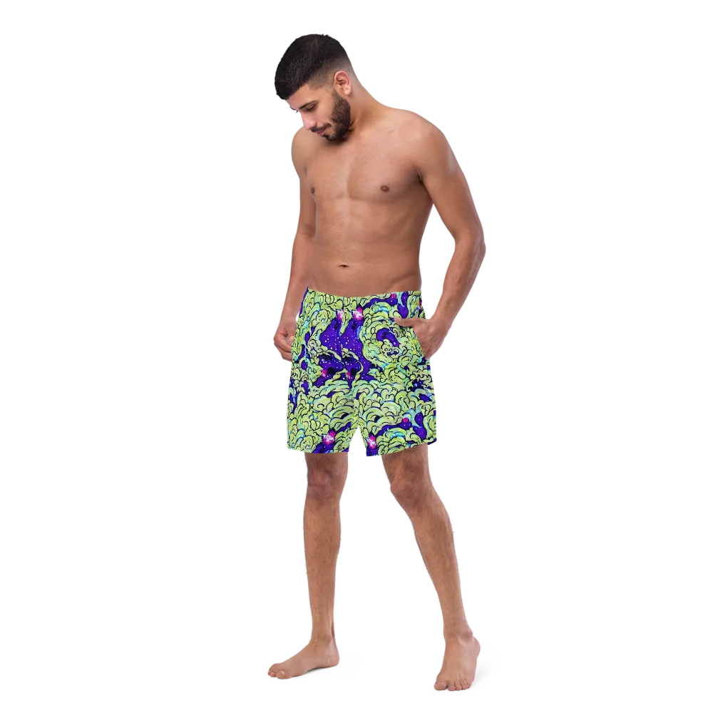 Electric Foliage on Swim Trunks — Left Front