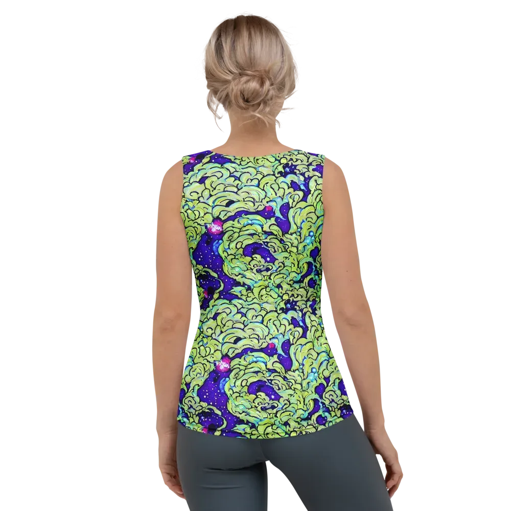 Electric Foliage on Women's Tank Top — Back