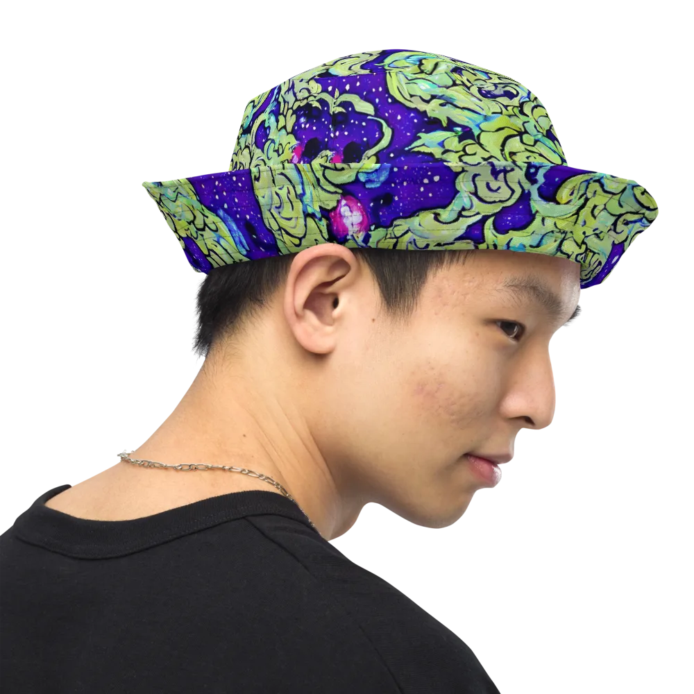 Electric Foliage on Reversible Bucket Hat — Right Outside