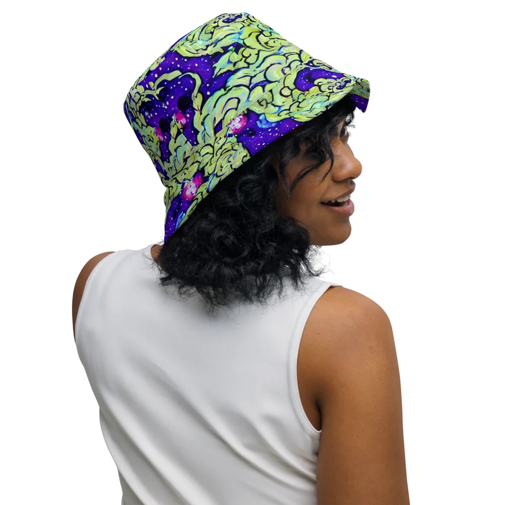 Electric Foliage on Reversible Bucket Hat — Right Outside