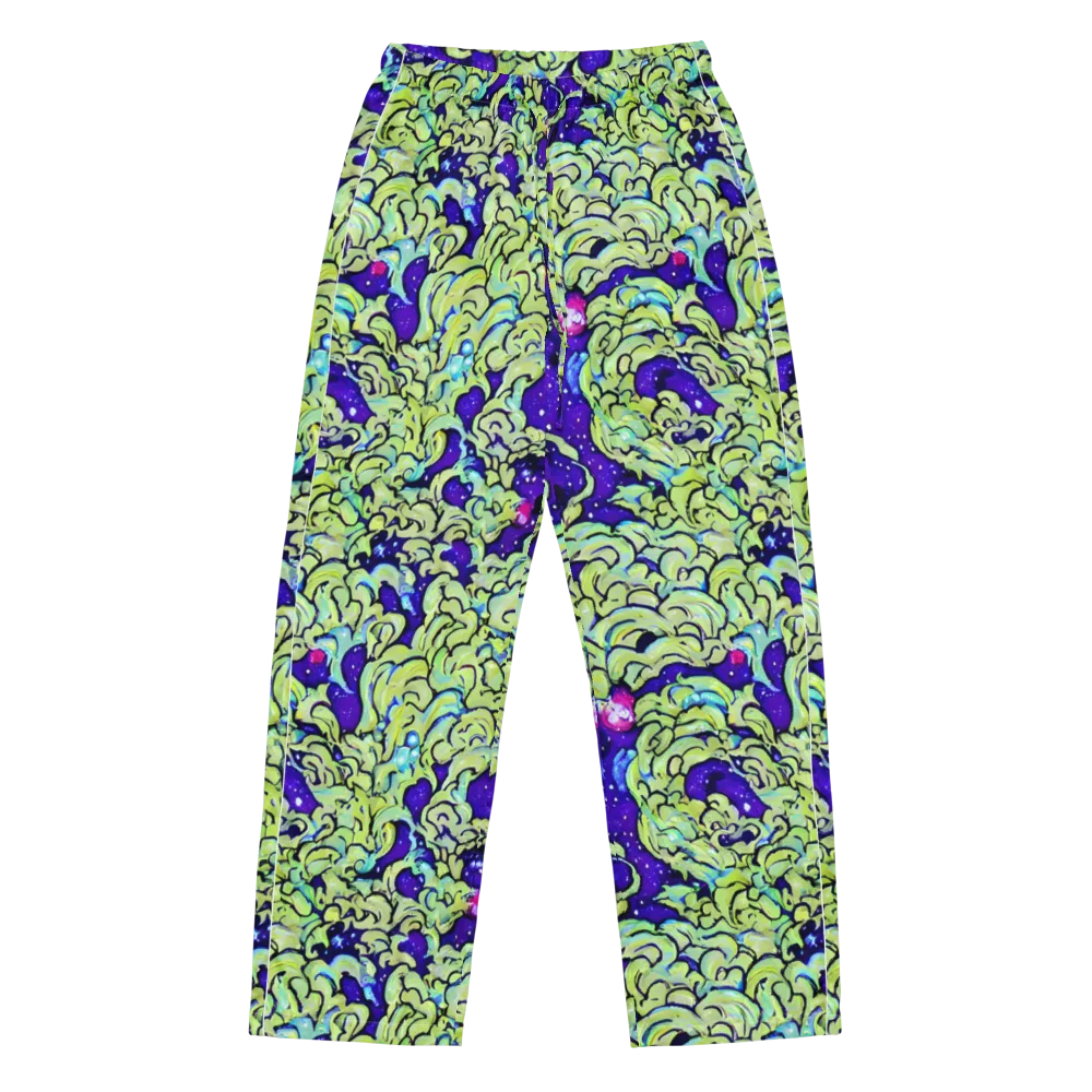 Electric Foliage on Women's Pajama Pants — Front