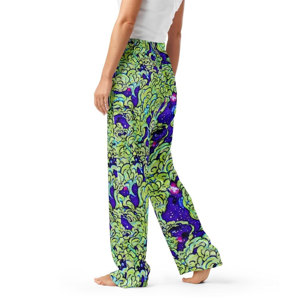 Electric Foliage on Women's Pajama Pants — Left
