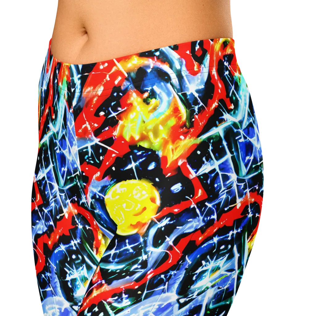 Chromatic Impact on Capri Leggings — Zoomed-in