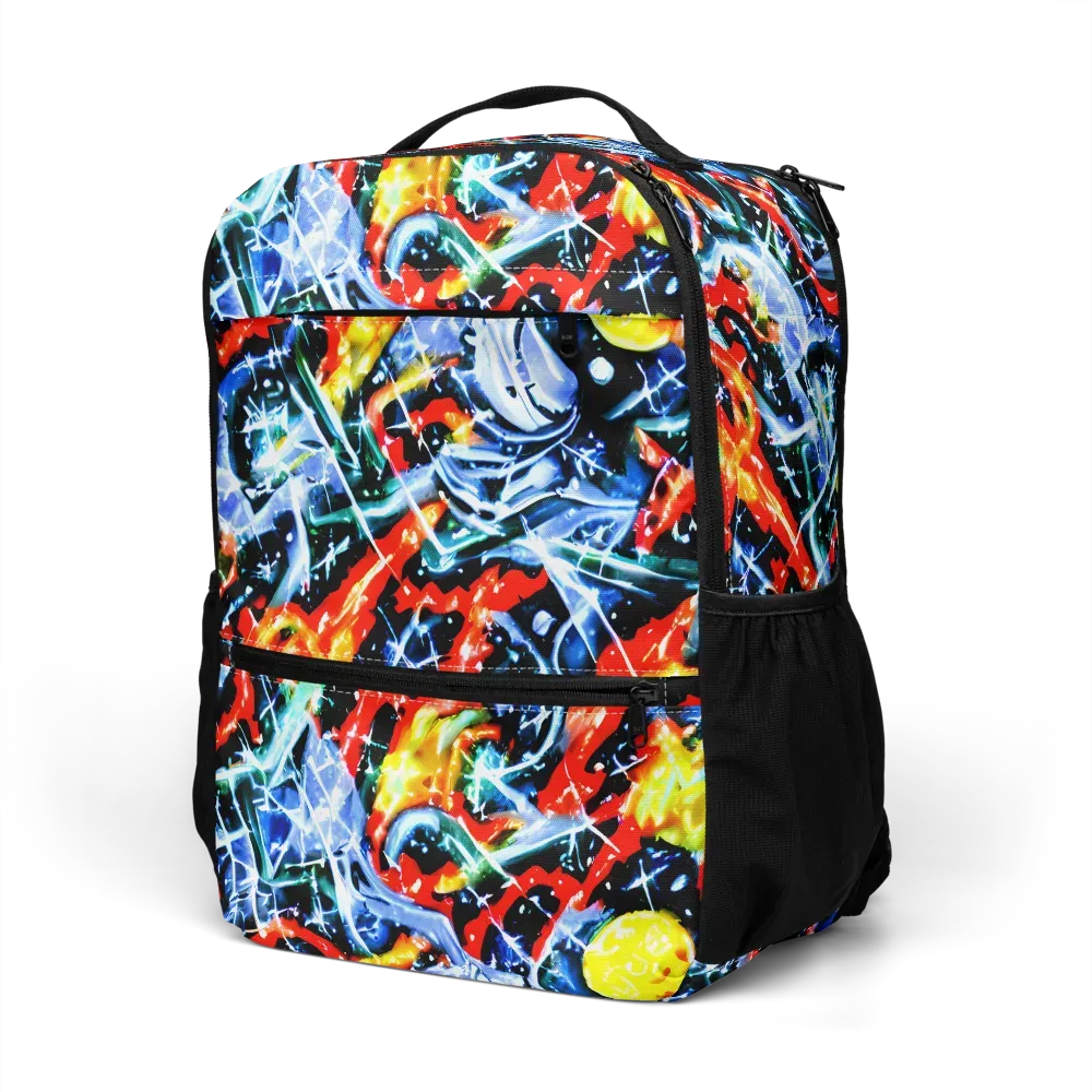 Chromatic Impact on Utility Backpack — Left Front