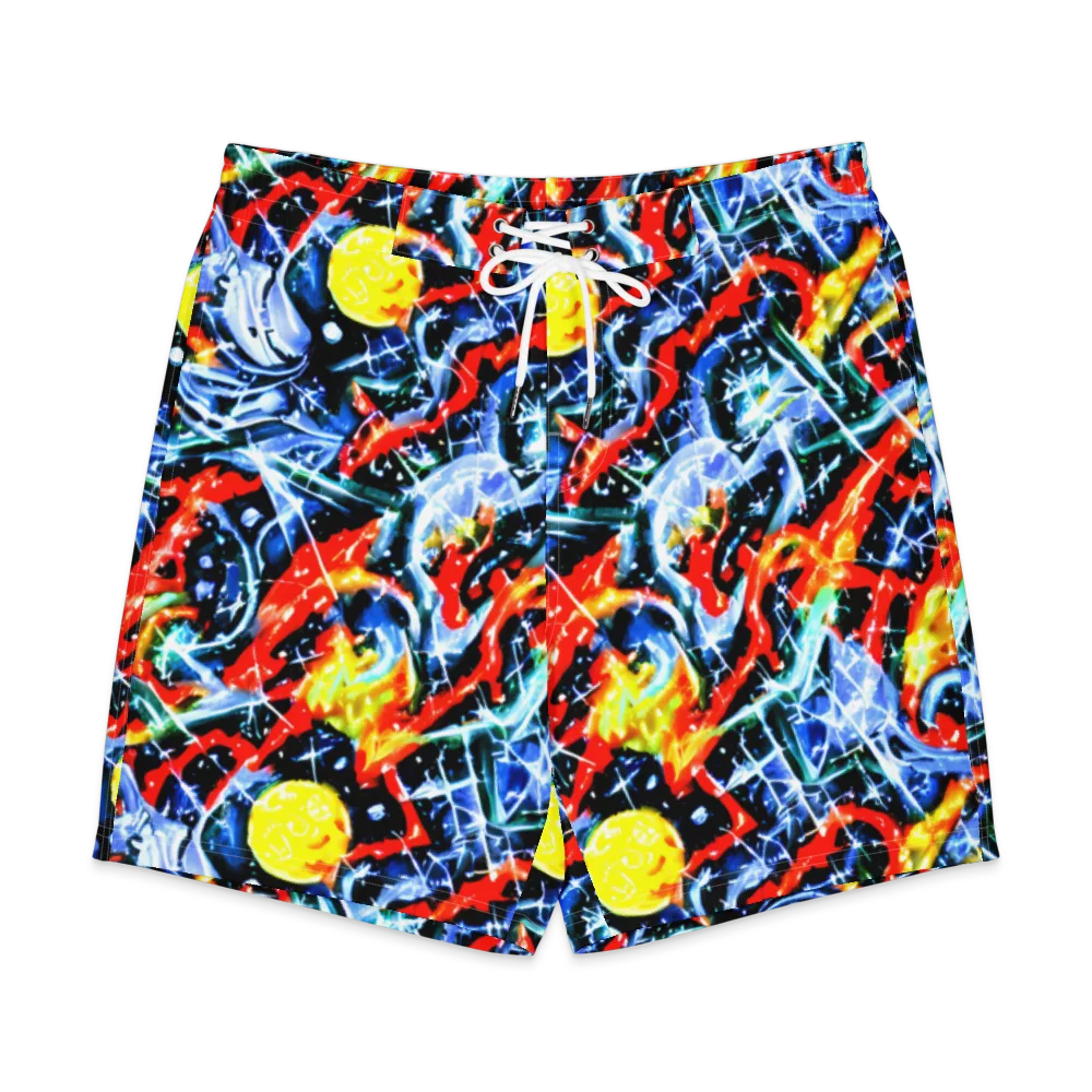 Chromatic Impact on Men's Board Shorts — Front