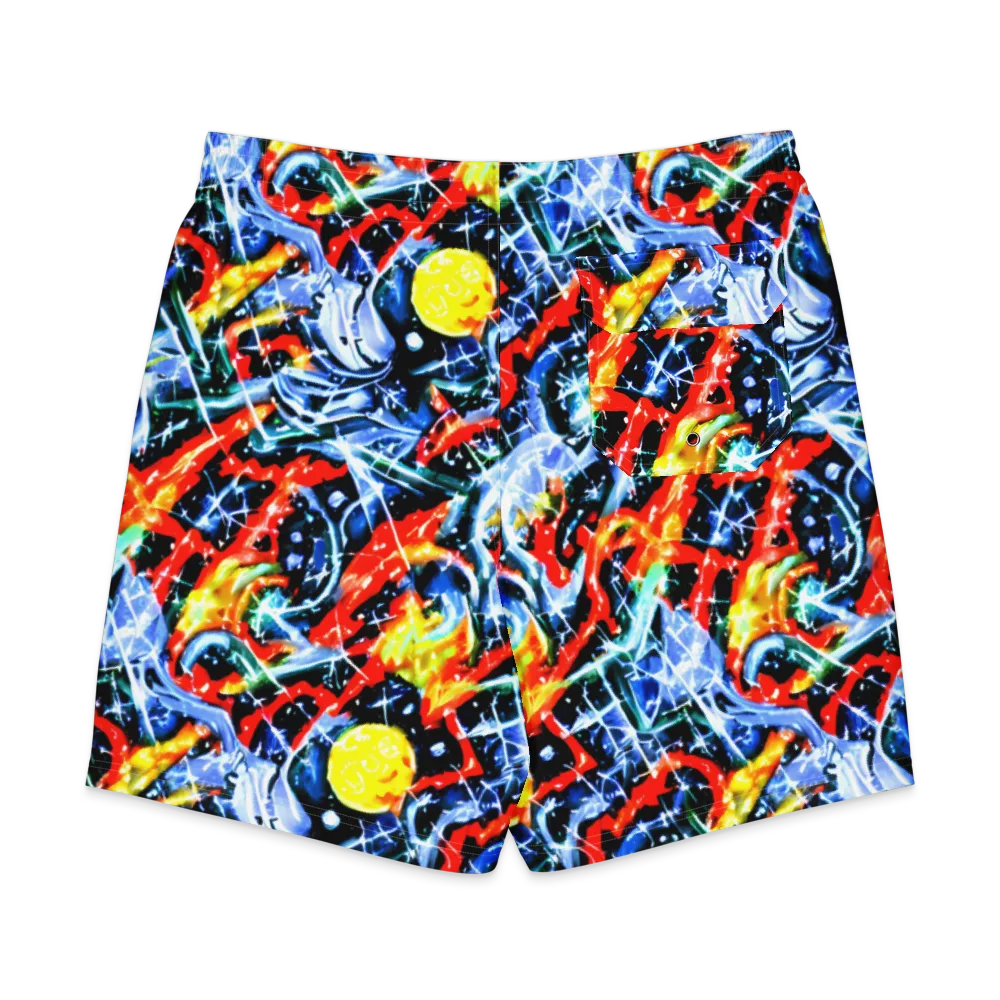 Chromatic Impact on Men's Board Shorts — Back