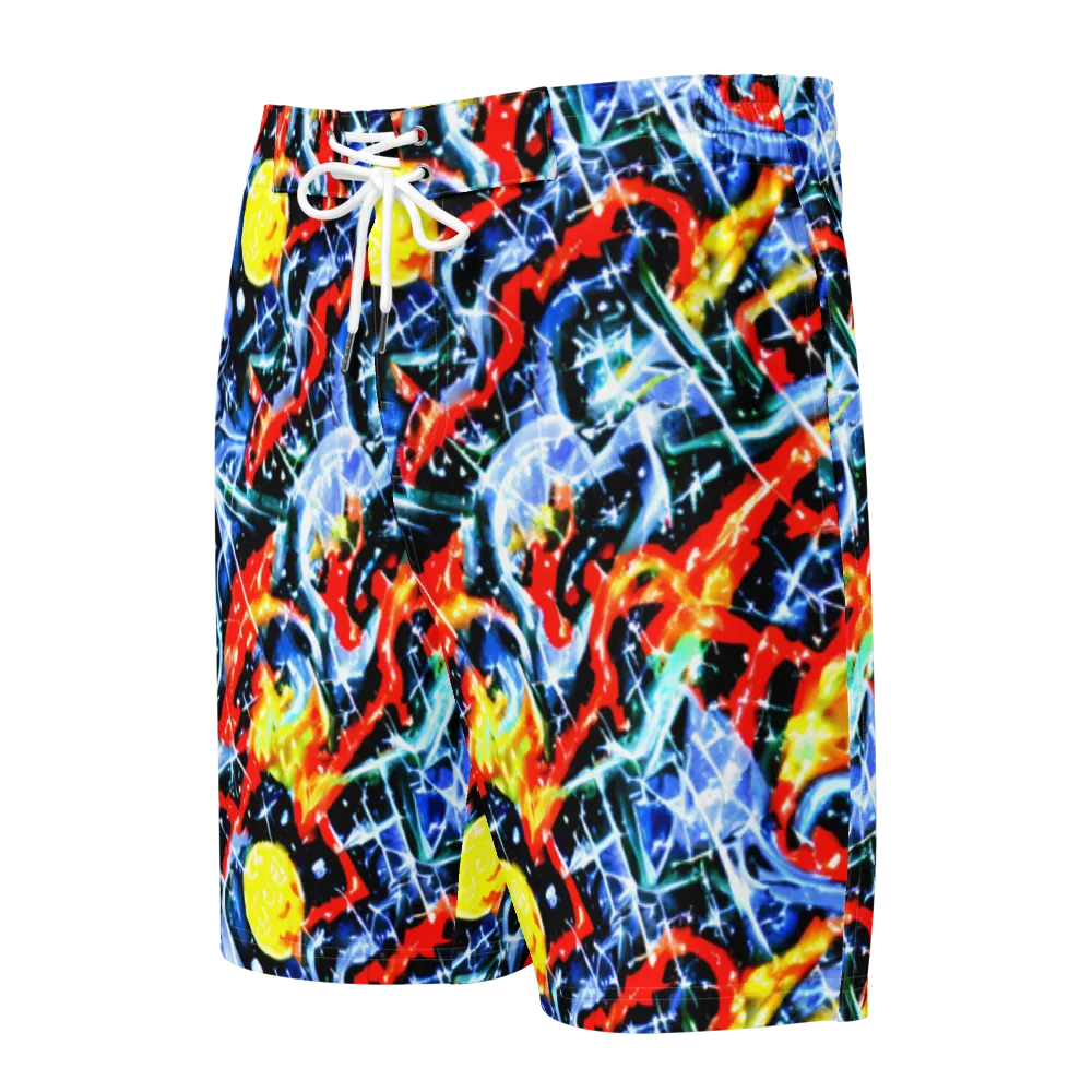 Chromatic Impact on Men's Board Shorts — Front