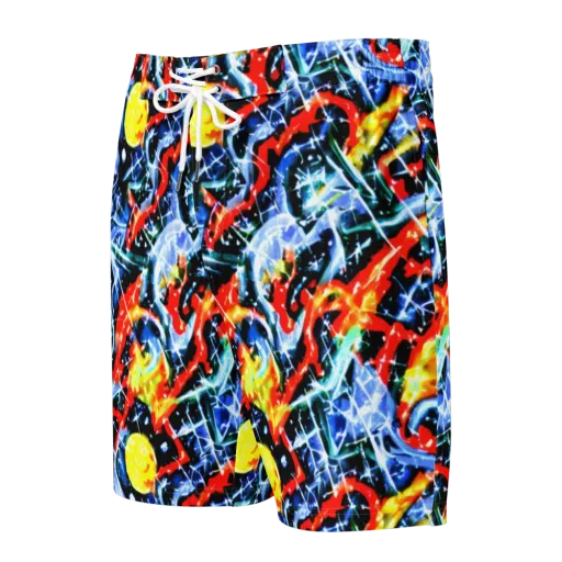 Chromatic Impact on a Men's Board Shorts
