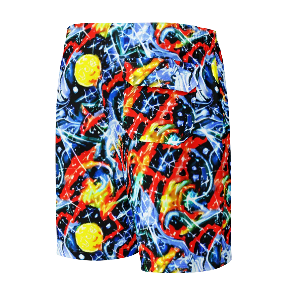 Chromatic Impact on Men's Board Shorts — Back
