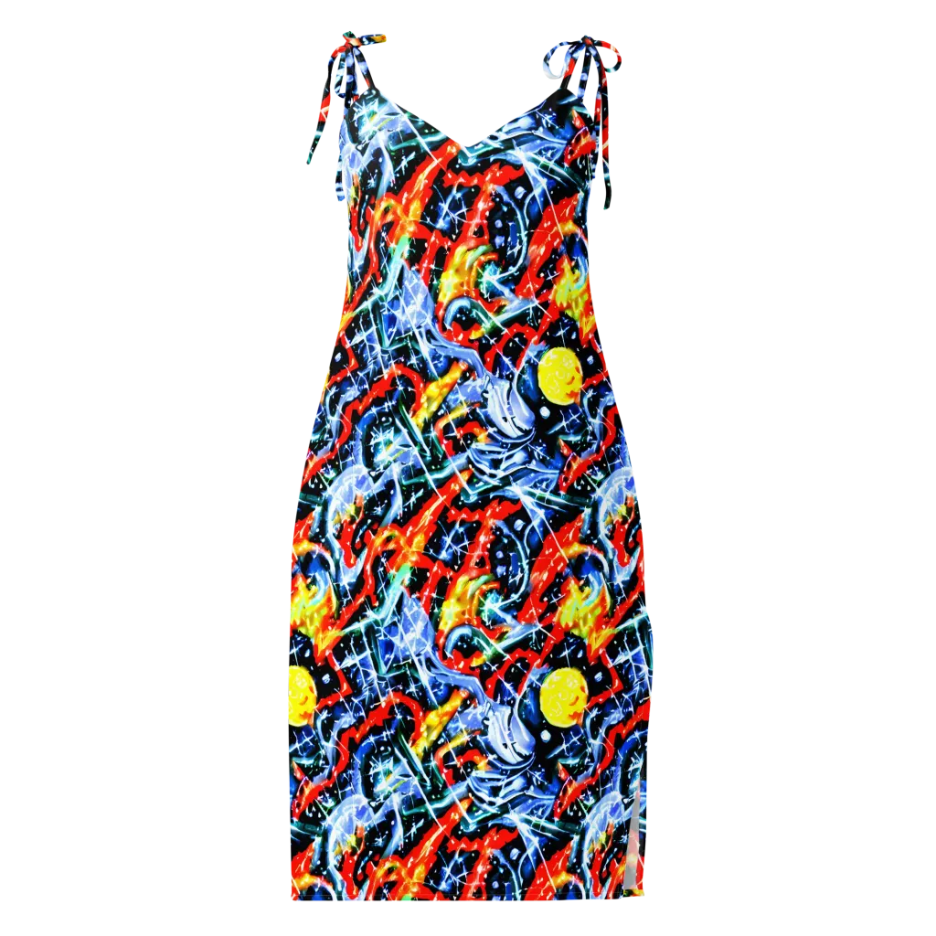 Chromatic Impact on Slip Dress — Front