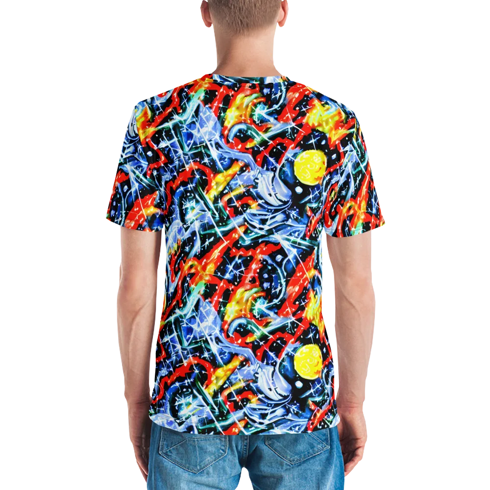 Chromatic Impact on Men's Crew Neck T-Shirt — Back
