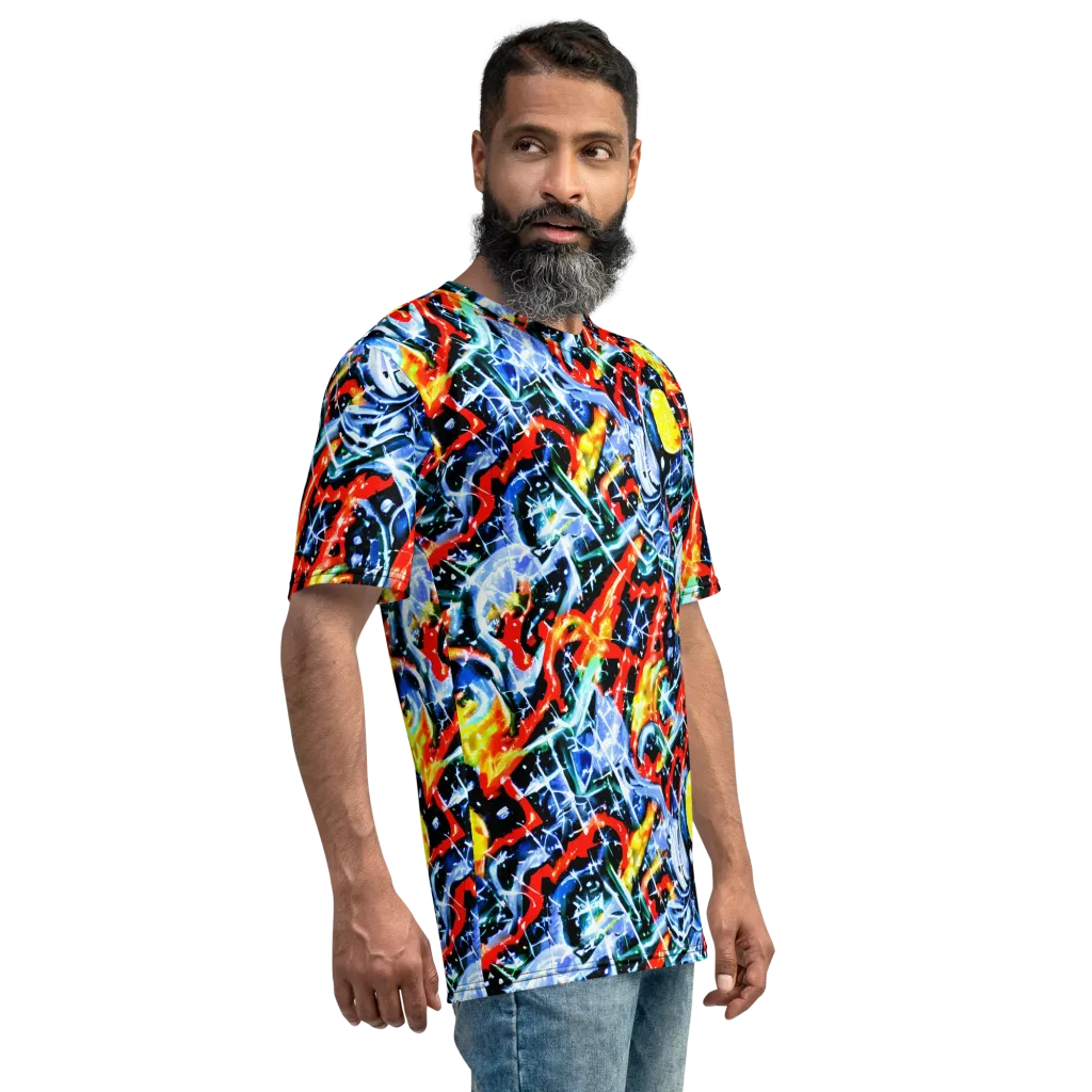 Chromatic Impact on Men's Crew Neck T-Shirt — Right