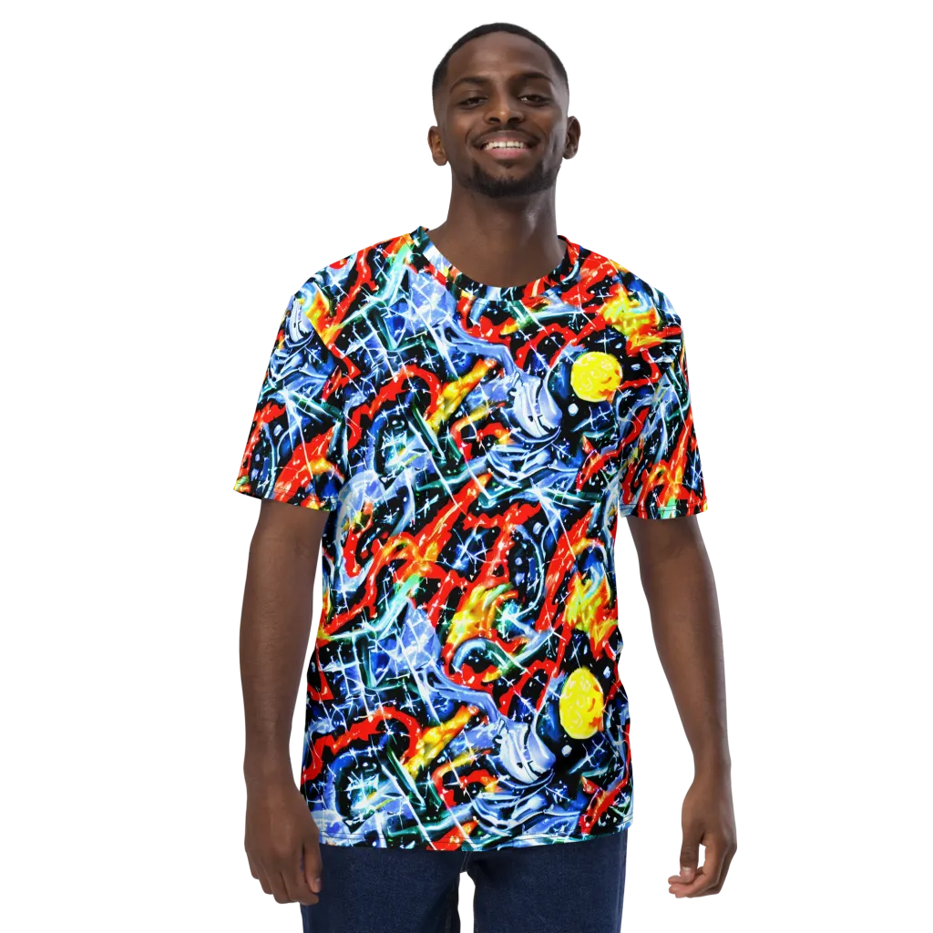 Chromatic Impact on Men's Crew Neck T-Shirt — Front