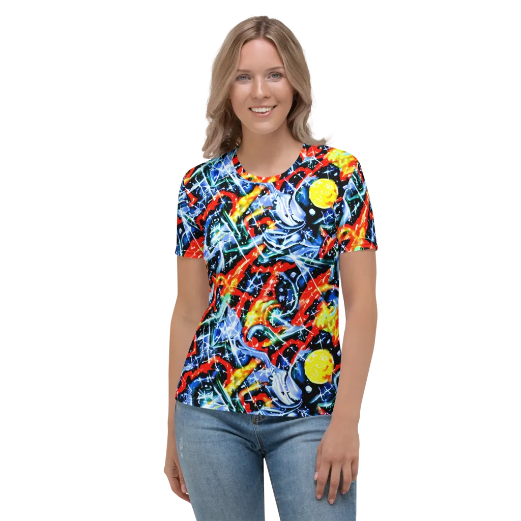 Chromatic Impact on Women's Crew Neck T-Shirt — Front