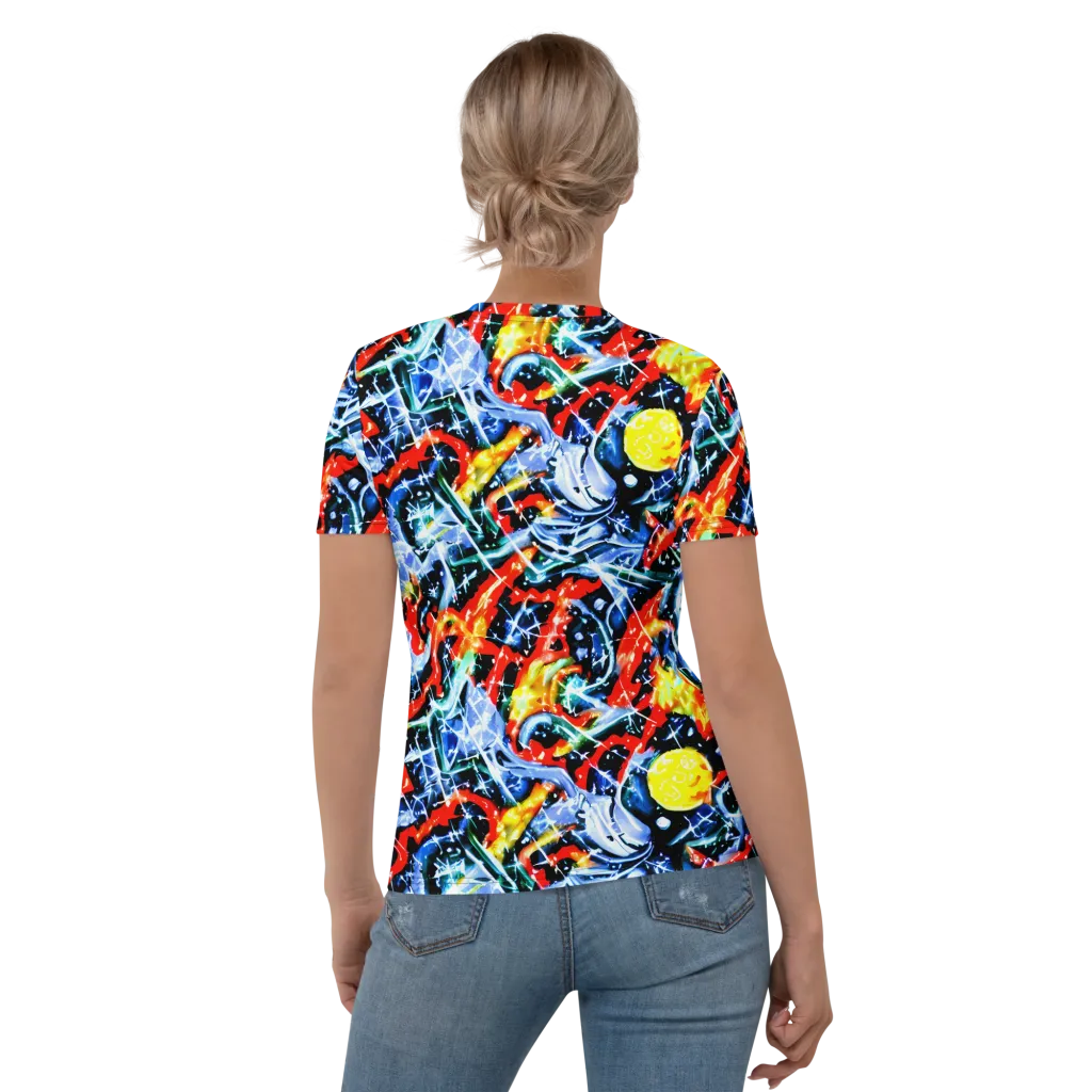 Chromatic Impact on Women's Crew Neck T-Shirt — Back