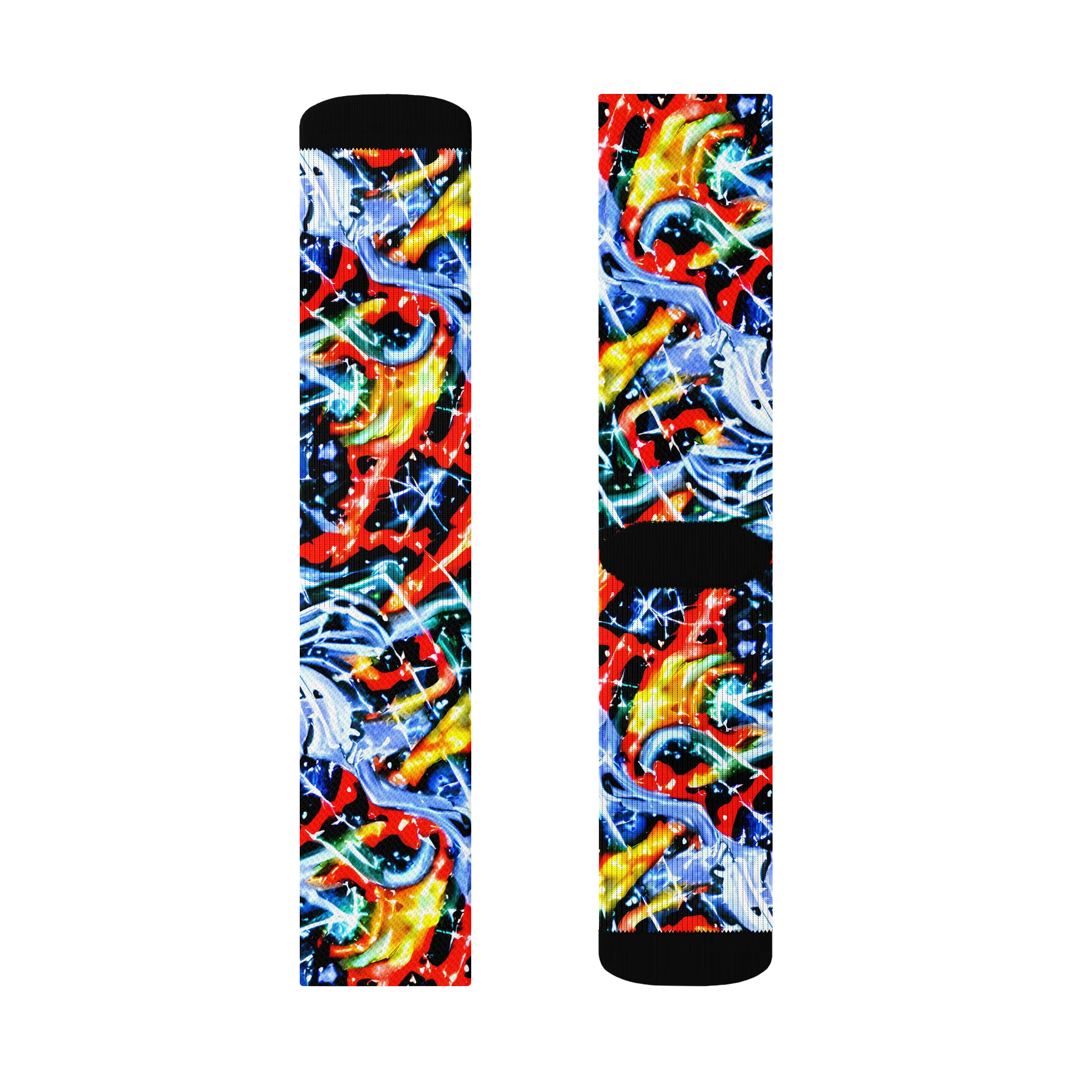 Chromatic Impact on Socks — Left Sock