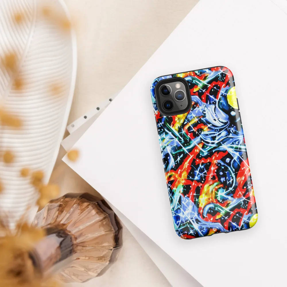 Chromatic Impact on Tough Case for iPhone® — Front