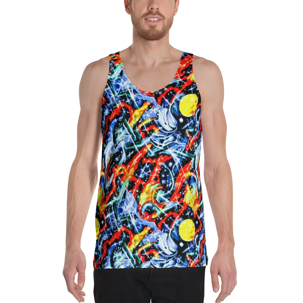 Chromatic Impact on Men's Tank Top — Front