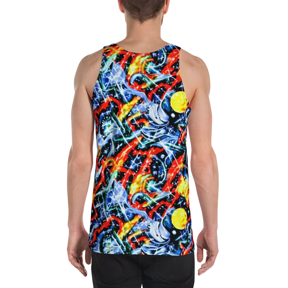 Chromatic Impact on Men's Tank Top — Back