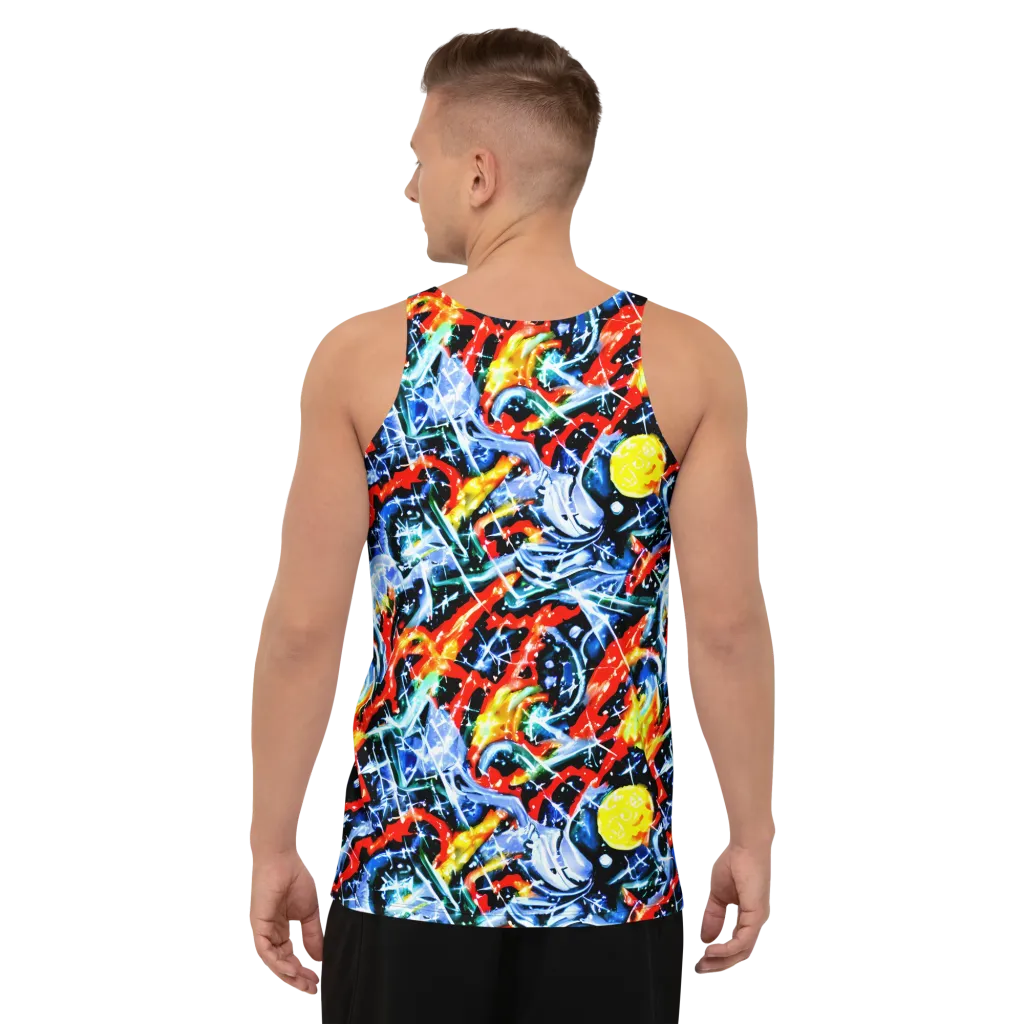 Chromatic Impact on Men's Tank Top — Back