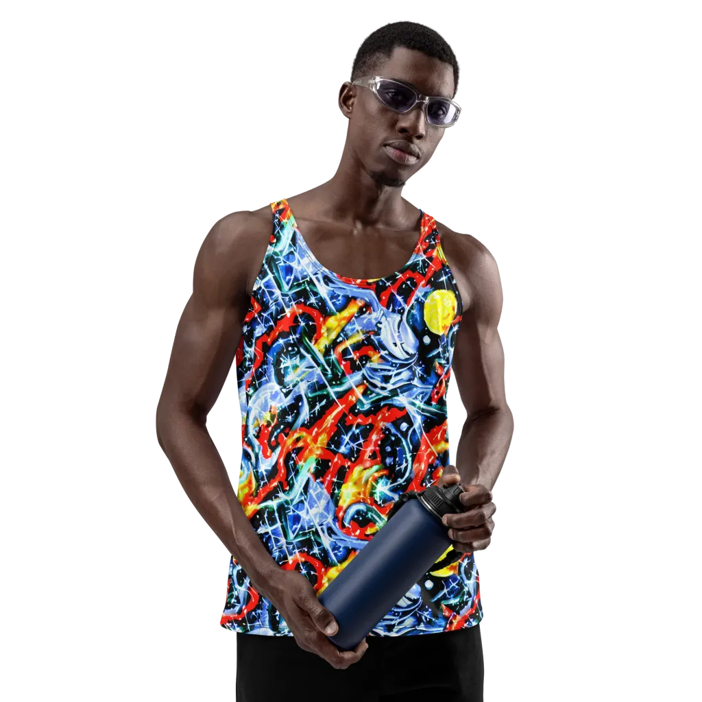 Chromatic Impact on Men's Tank Top — Front