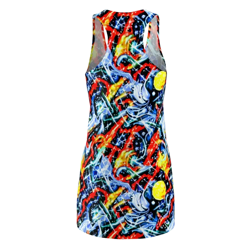 Chromatic Impact on Racerback Dress — Back