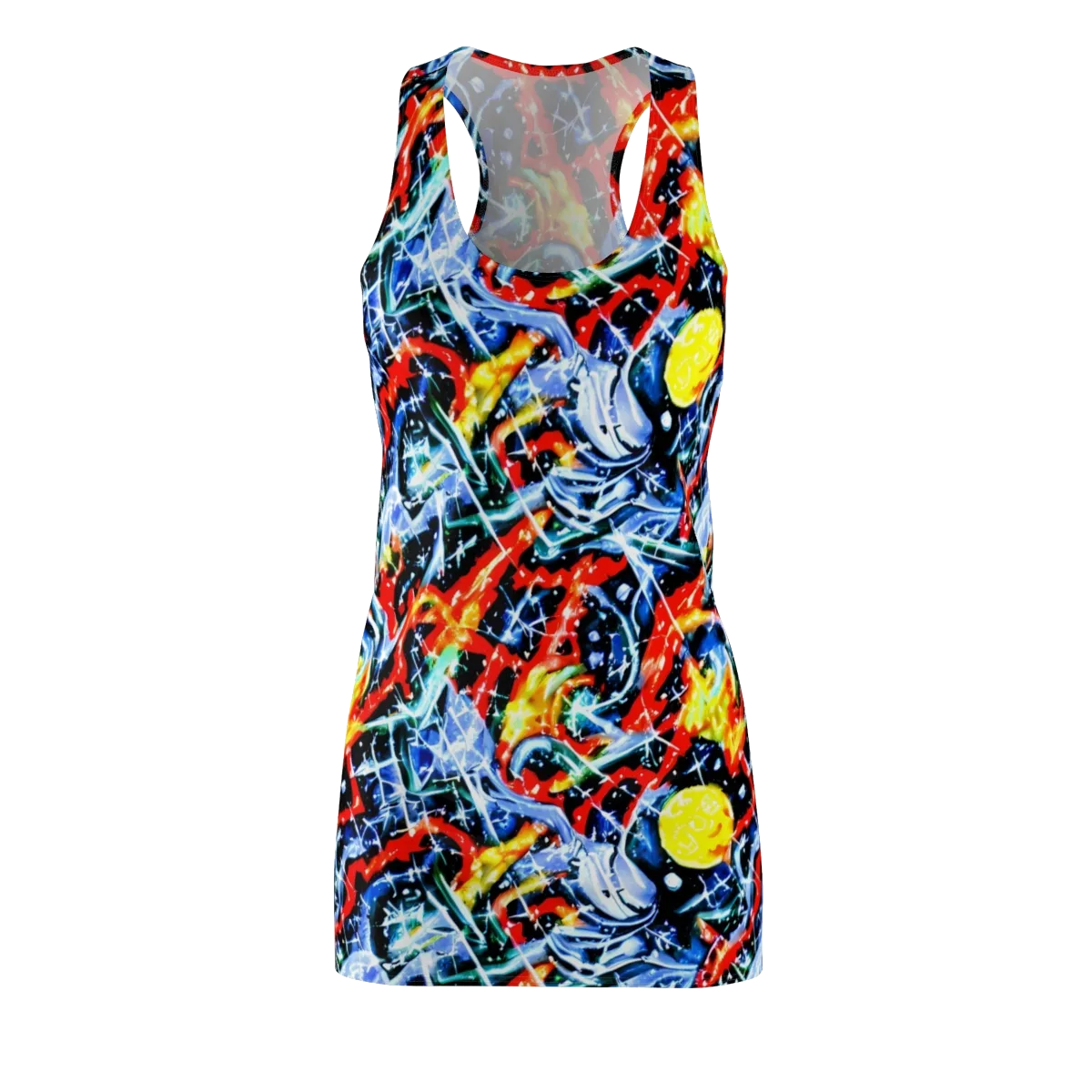 Chromatic Impact on Racerback Dress — Front