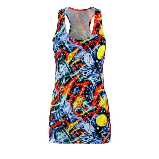 Chromatic Impact on a Racerback Dress