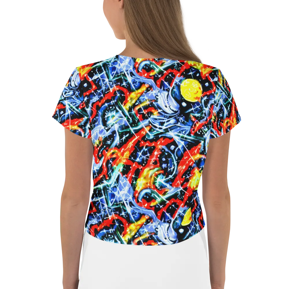Chromatic Impact on Crop Tee — Back