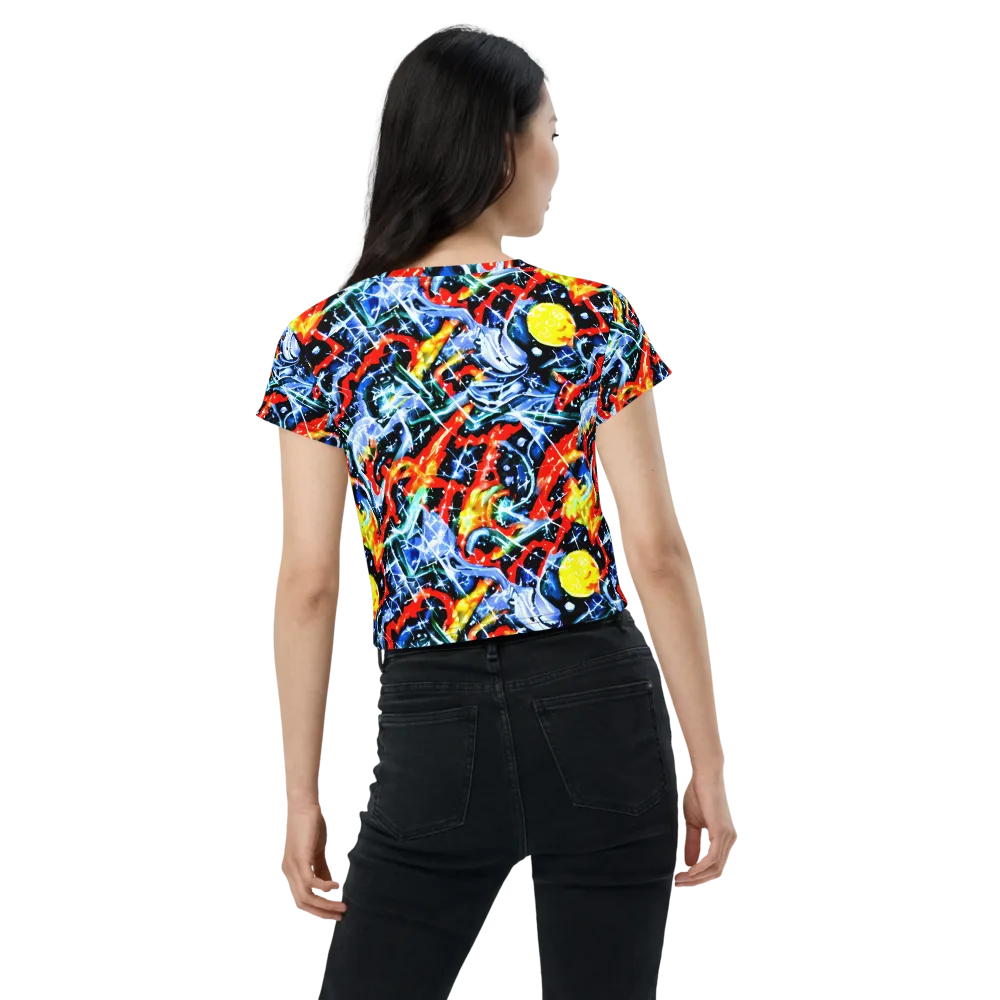 Chromatic Impact on Crop Tee — Back