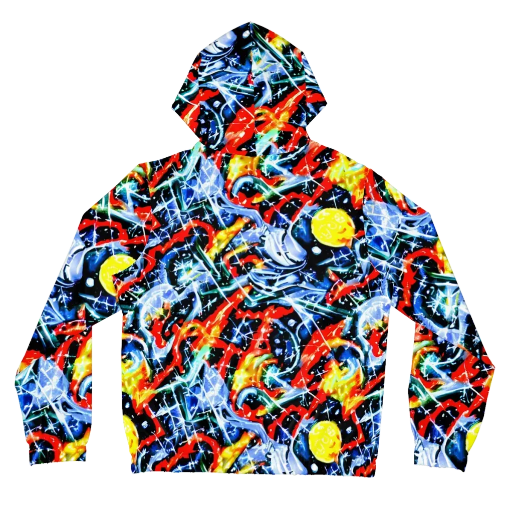 Chromatic Impact on Women's Full-Zip Hoodie — Back