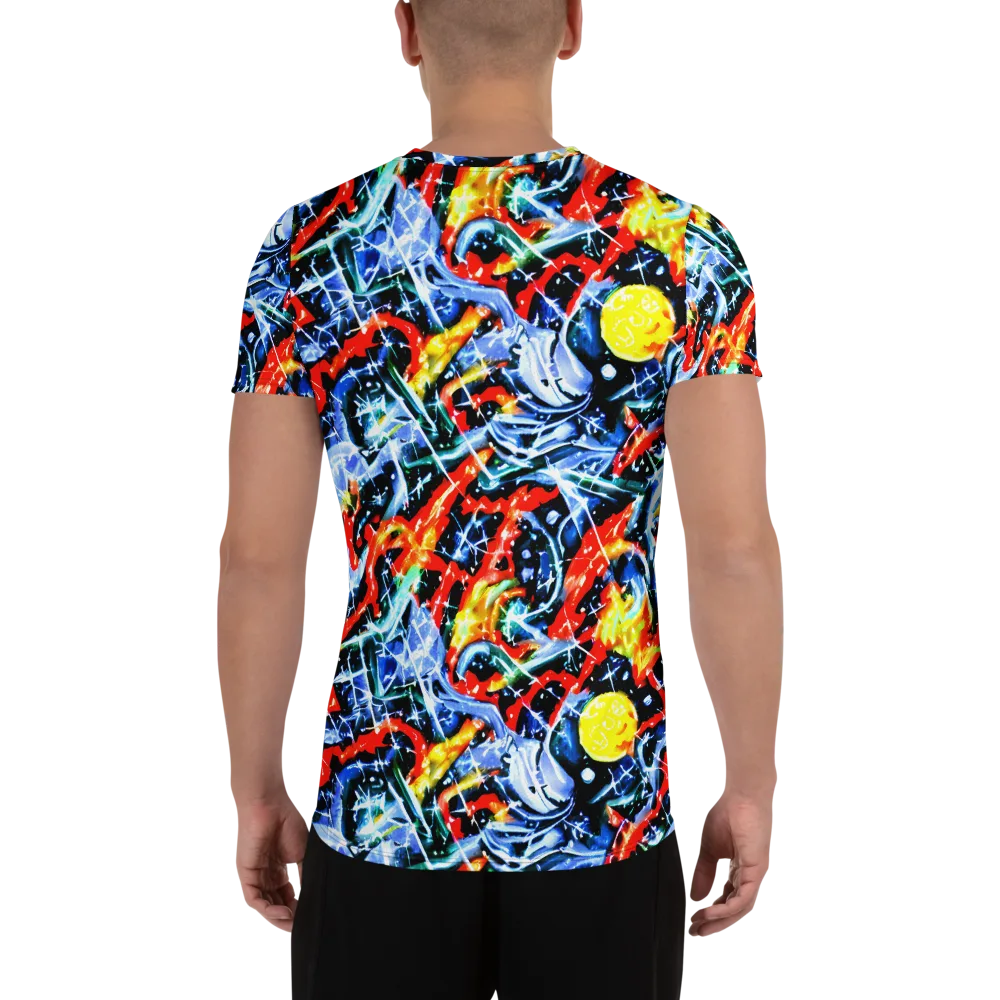 Chromatic Impact on Men's Athletic T-Shirt — Back