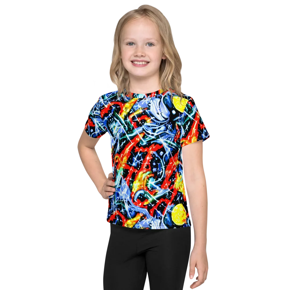 Chromatic Impact on Kids Crew Neck T-Shirt — Front