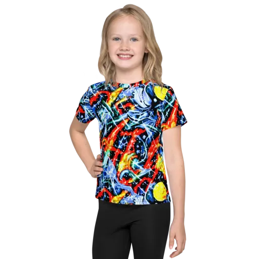 Chromatic Impact on a Kids Crew Neck T-Shirt