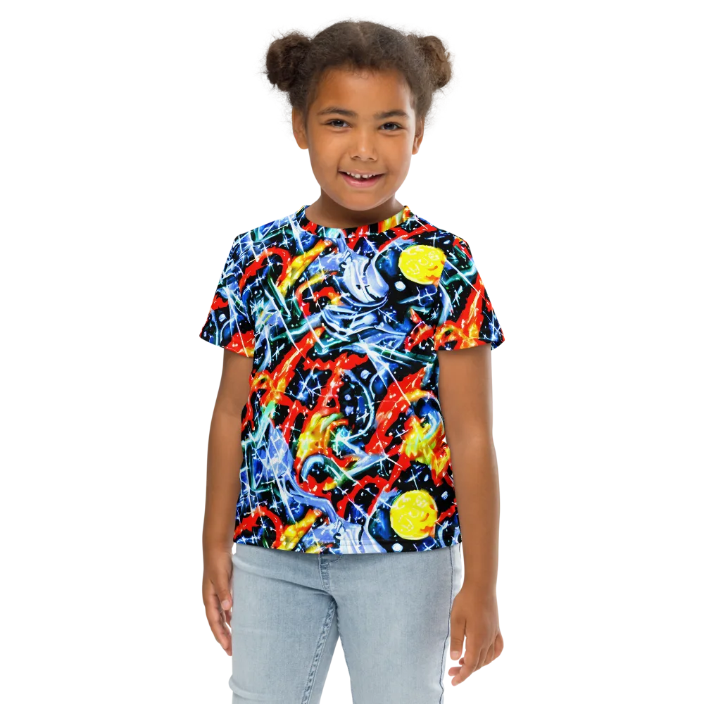 Chromatic Impact on Kids Crew Neck T-Shirt — Front