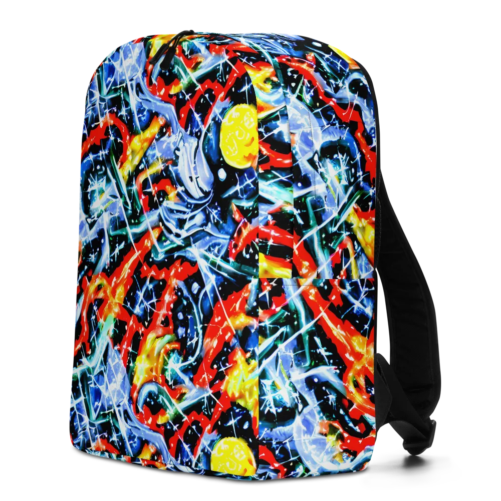 Chromatic Impact on Minimalist Backpack — Left