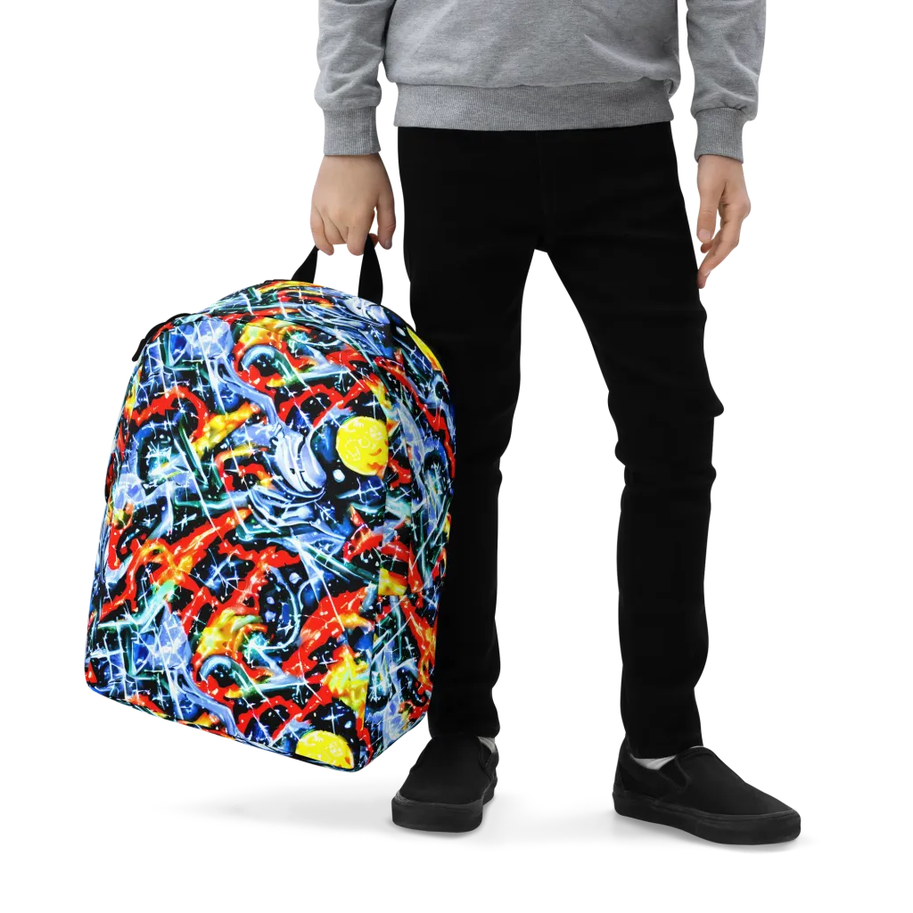 Chromatic Impact on Minimalist Backpack — Zoomed-in