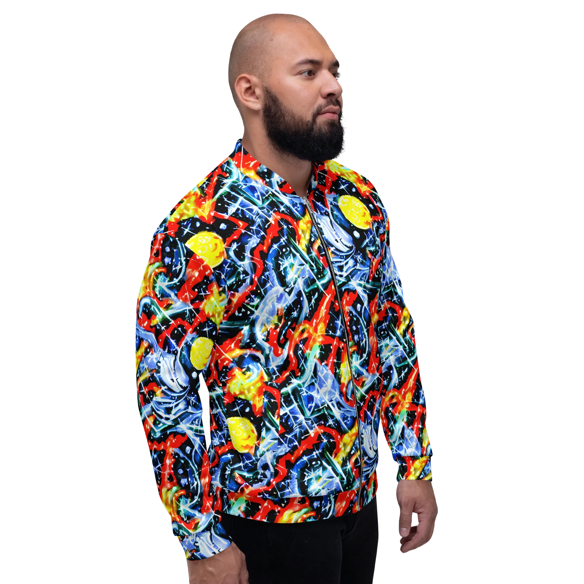 Chromatic Impact on Bomber Jacket — Right
