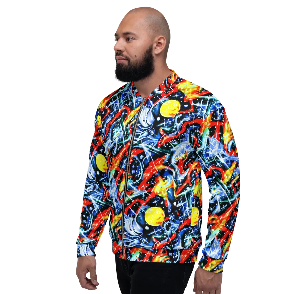 Chromatic Impact on Bomber Jacket — Left